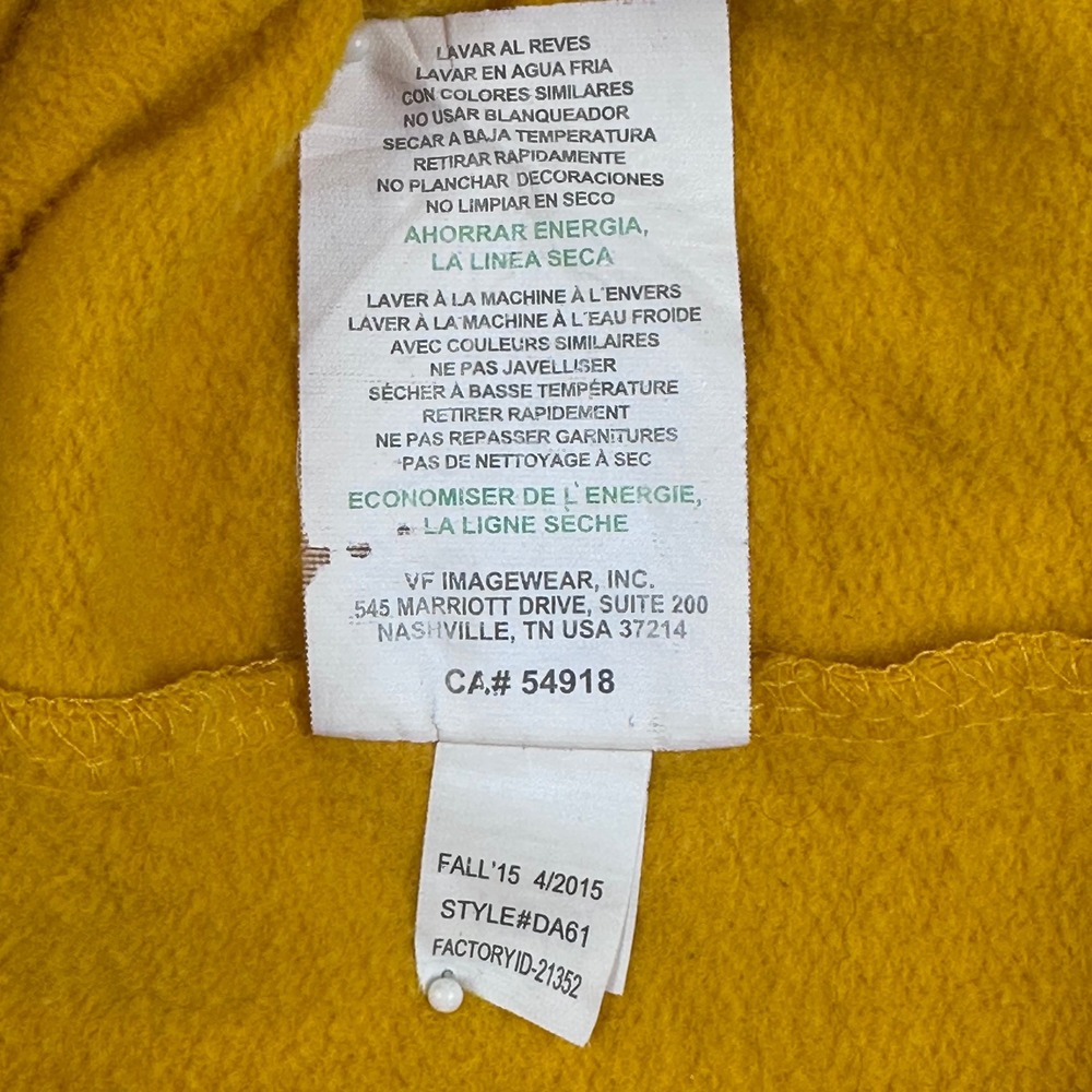 NFL Team Apparel Pittsburgh Steelers Hoodie Mens 2XL Gold Pullover DA61 2015 - Picture 7 of 8